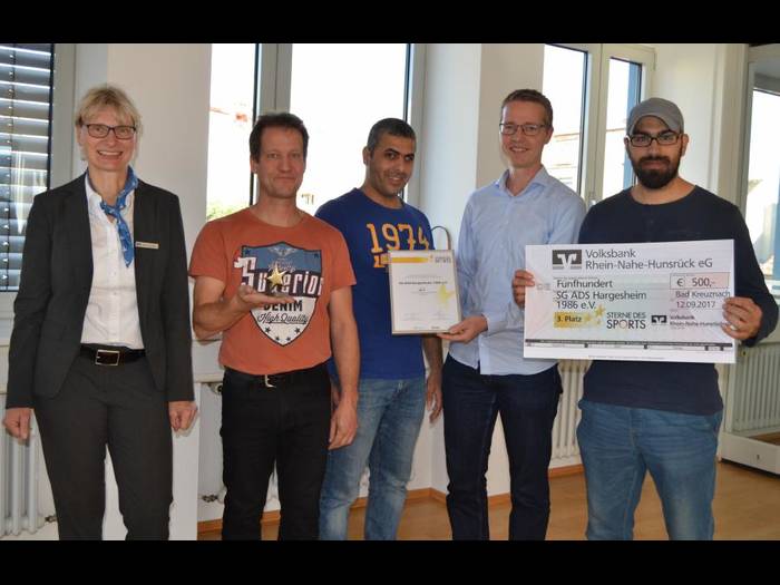 Ehrung und Preisgeld bei „Sterne des Sports“ 2017